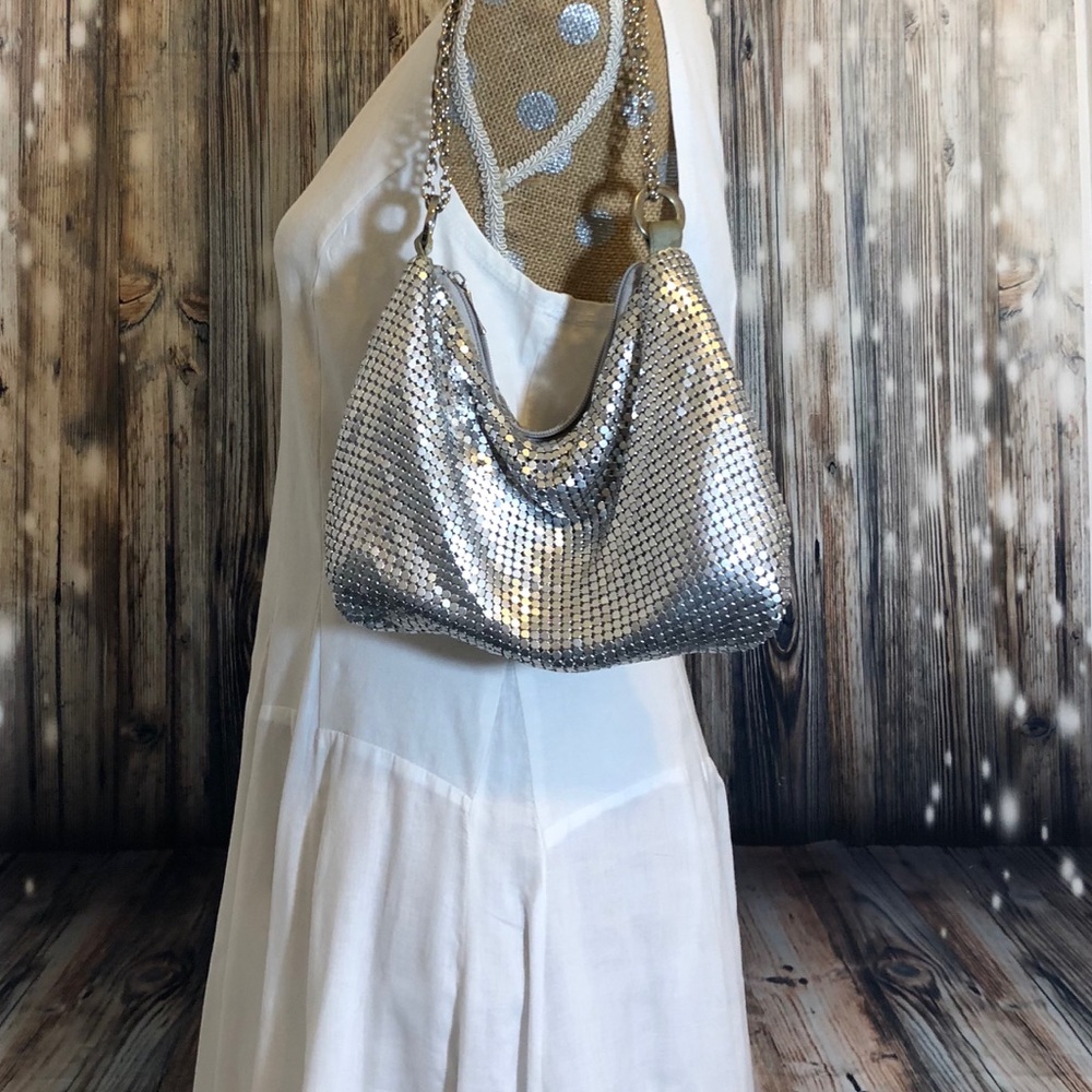 Silver Vintage Mesh Purse